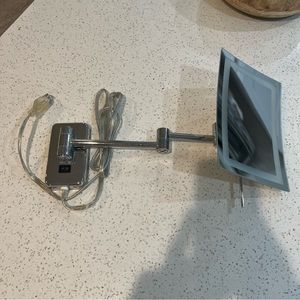 Chrome Magnifying Bathroom Mirror